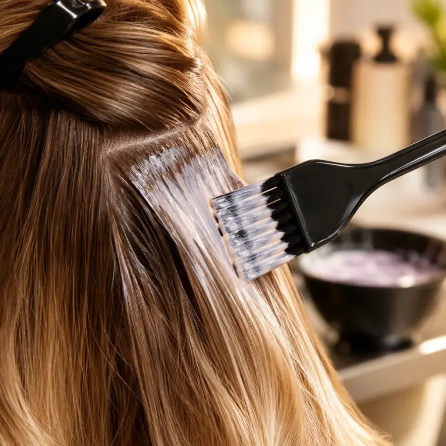 Coloration capillaire aux reflets lumineux - Newlook coiffure Lyon